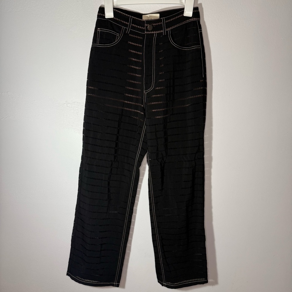 Fleur du Mal Burnout Pants Size 2 - Picture 2 of 10